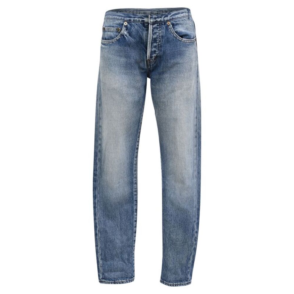 Saint Laurent Slim-Fit Jeans in Blue Cotton